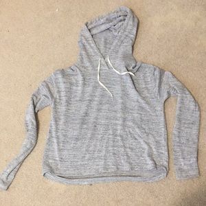 Garage cropped and hooded sweater